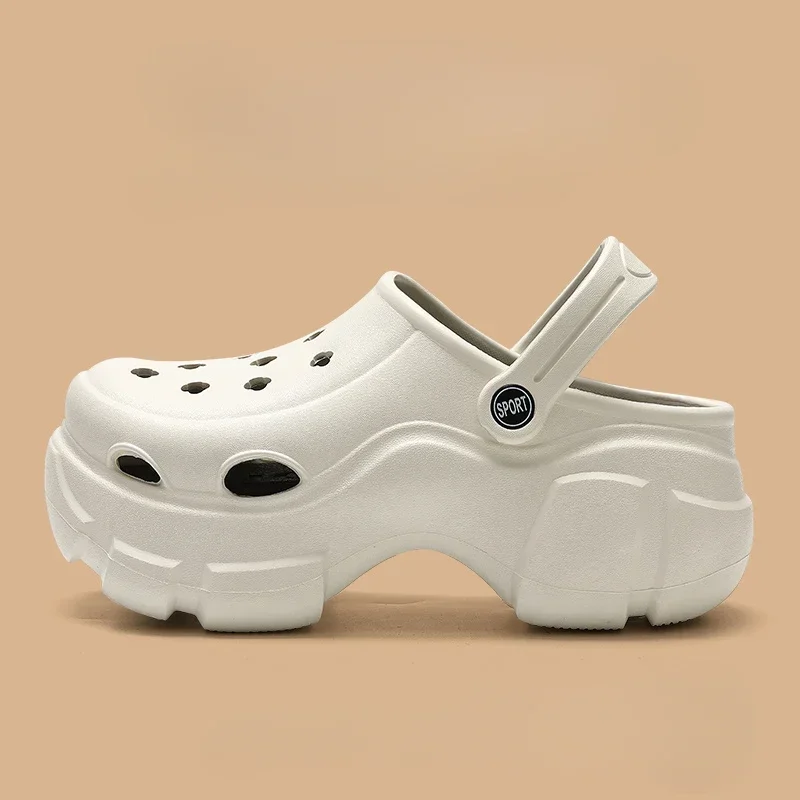 New Sandal Slippers DIY Women Mules Summer Cute Cartoon Clogs Beach Sandals Cave Hole Female Garden Shoe For Students Girls