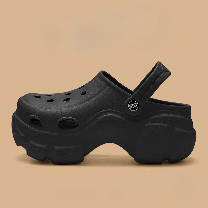 New Sandal Slippers DIY Women Mules Summer Cute Cartoon Clogs Beach Sandals Cave Hole Female Garden Shoe For Students Girls