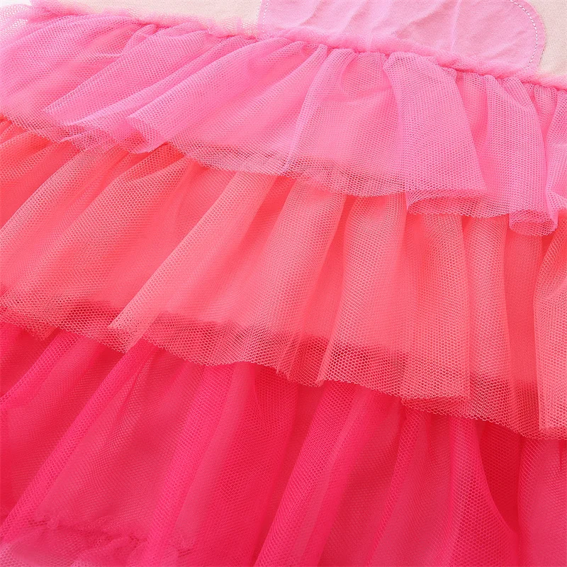 Jumping Meters Fairy Tale Summer Princess Girls Dresses Kids Vestidos Party Birthday Baby Clothing Embroidery Dress Wedding