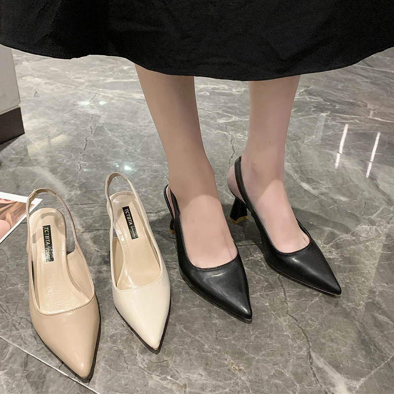 2024 Summer Casual Fashion Pointed Toe Stiletto Sandals New Sexy Elegant Banquet Comfortable High Heels Women's Shoes NO:001
