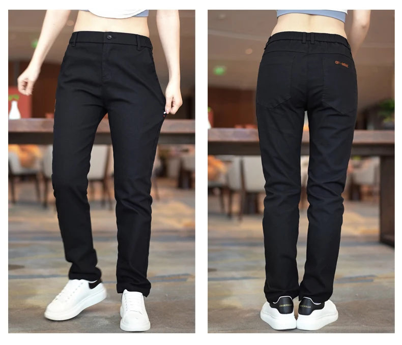 High Quality Brand Mens Mid-Waist Casual Pants Fashion Stretch Straight Comfort Trousers Four Seasons All-Match Men Pants