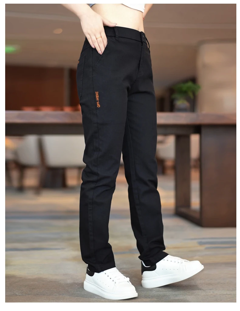 High Quality Brand Mens Mid-Waist Casual Pants Fashion Stretch Straight Comfort Trousers Four Seasons All-Match Men Pants