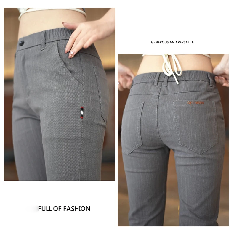 High Quality Brand Mens Mid-Waist Casual Pants Fashion Stretch Straight Comfort Trousers Four Seasons All-Match Men Pants