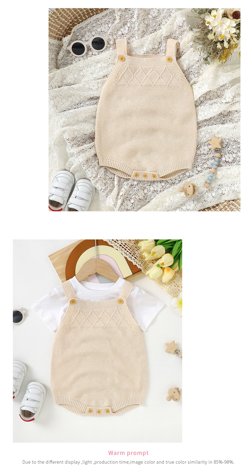 Spaghetti Straps Knitwear Sleeveless Newborn Baby Boys & Girls Summer Rompers Soft Infant One-piece Bodysuit Jumpsuit Sleepsuit