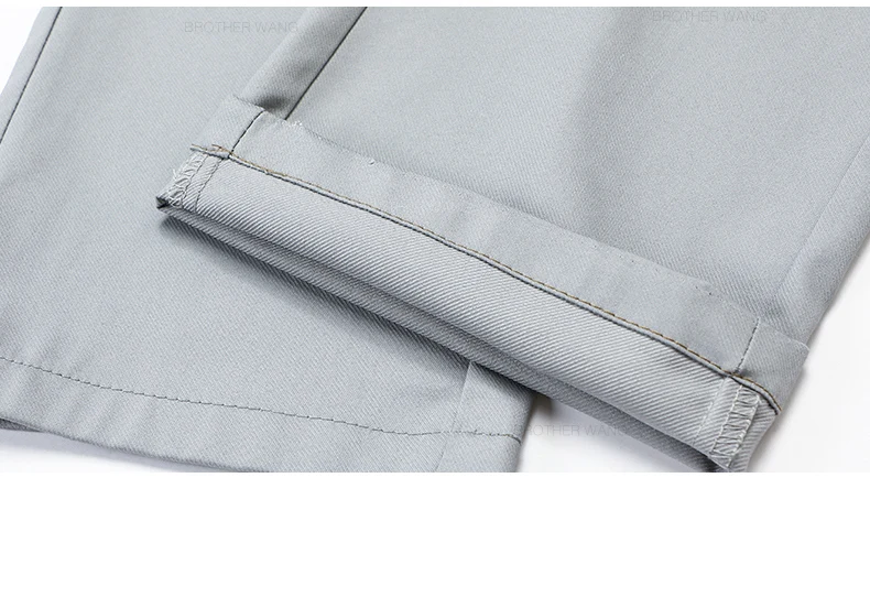 Bamboo Fiber Fabric Men's Casual Pants Summer New Ultra-thin Elastic Soft Straight Business Trousers Classic Black Khaki Gray