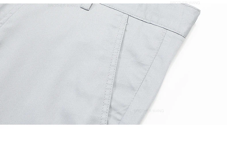 Bamboo Fiber Fabric Men's Casual Pants Summer New Ultra-thin Elastic Soft Straight Business Trousers Classic Black Khaki Gray