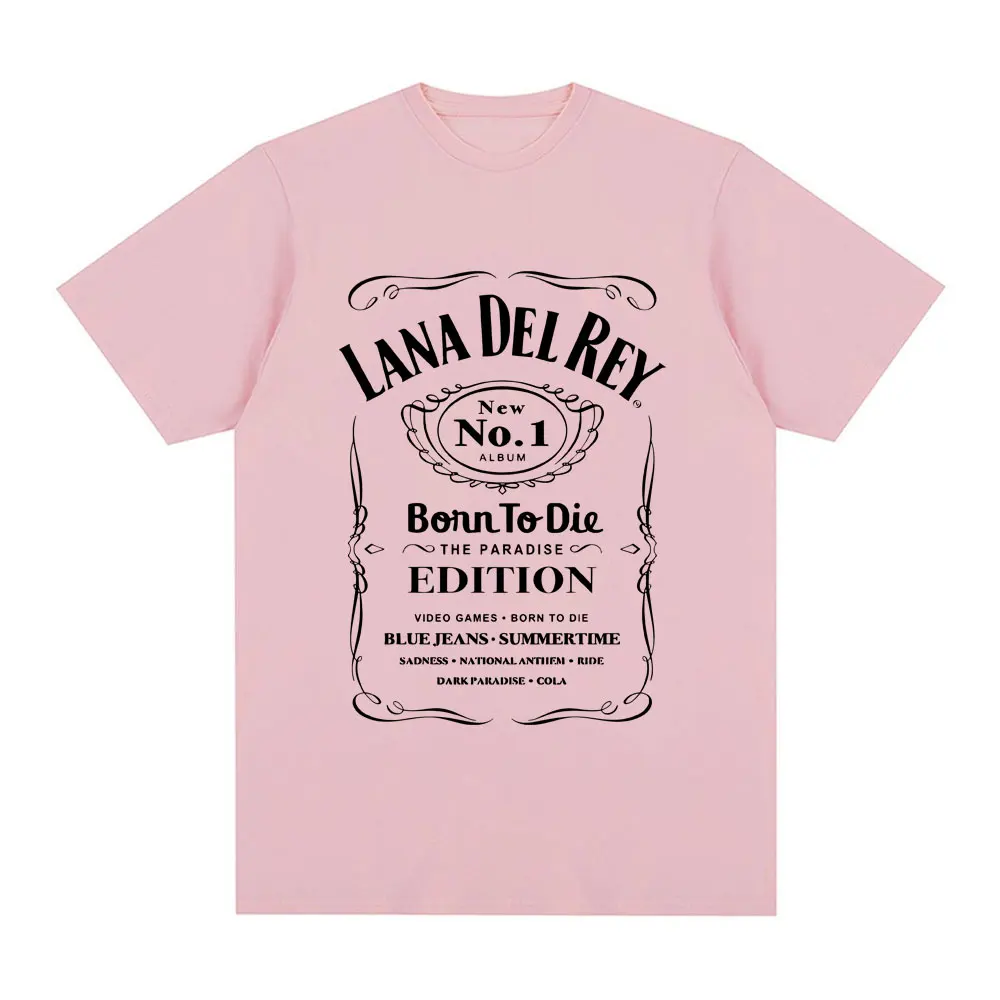 Singer Lana Del Rey T-shirt Men Women Fashion Hip Hop Short Sleeve T Shirts Summer 100% Cotton Casual Soft Tee Shirt Streetwear