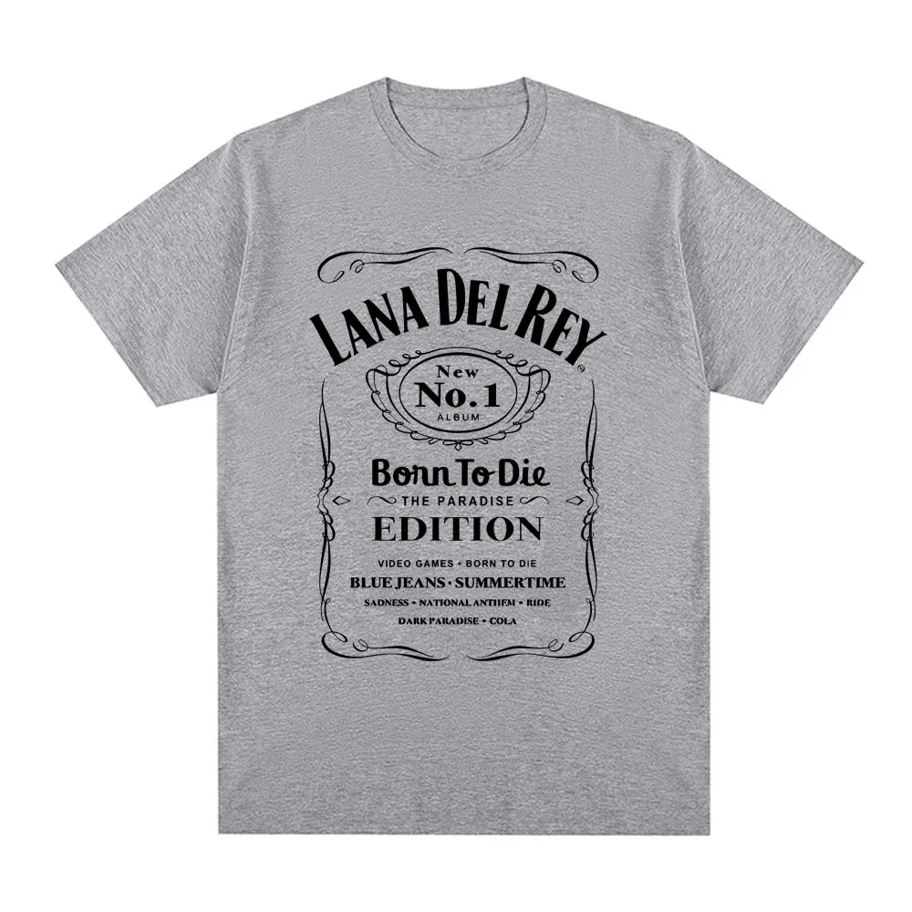 Singer Lana Del Rey T-shirt Men Women Fashion Hip Hop Short Sleeve T Shirts Summer 100% Cotton Casual Soft Tee Shirt Streetwear
