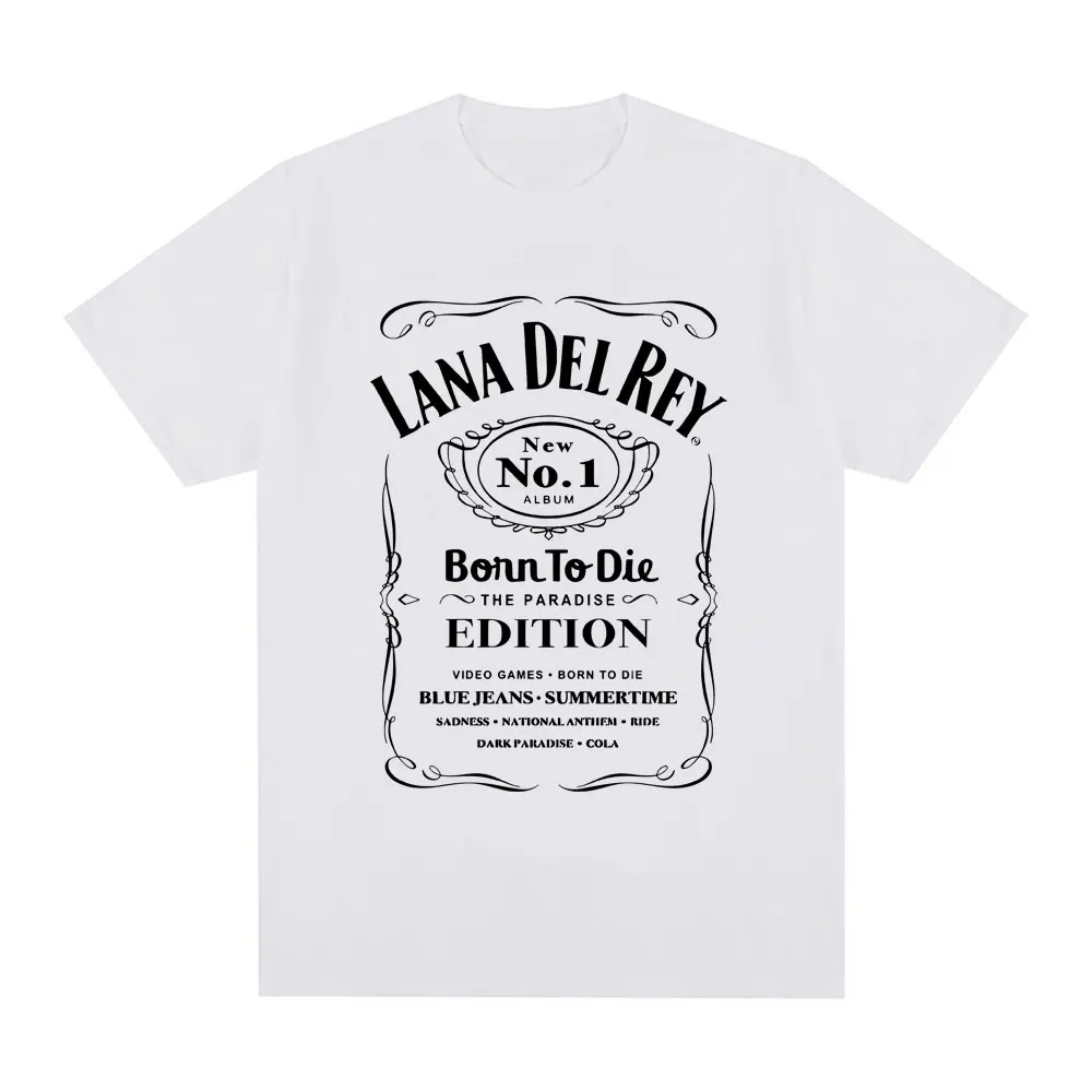 Singer Lana Del Rey T-shirt Men Women Fashion Hip Hop Short Sleeve T Shirts Summer 100% Cotton Casual Soft Tee Shirt Streetwear