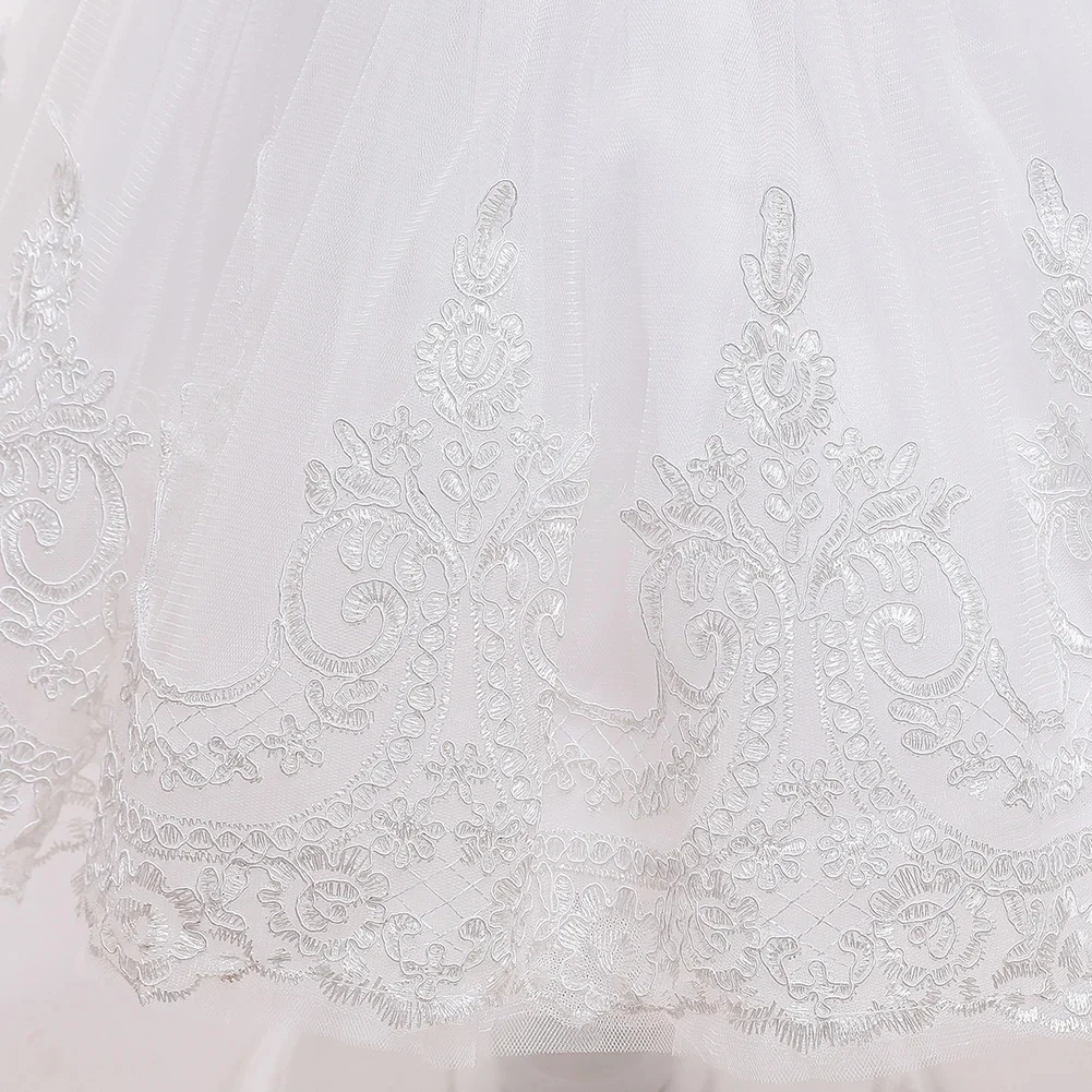 Baby Girls Princess Dress Baby Baptism Dress Toddler Easter Costume Children Evening Party Gown 2025 New Girl White Dress