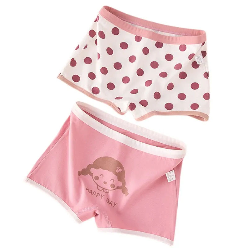 4pcs Girl Cotton Bright Color Briefs Soft Breathable Underpants Girl Quality Underwear Size 85-165 Kids Healthy Panties