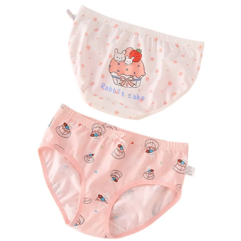4pcs Girl Cotton Bright Color Briefs Soft Breathable Underpants Girl Quality Underwear Size 85-165 Kids Healthy Panties