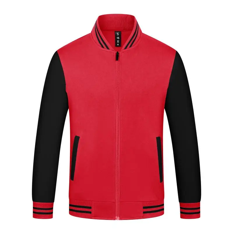 Unisex Varsity Team Baseball Jacket Men And Women Sports Zipper Bomber Coat Unisex Large Size 4XL Clothing