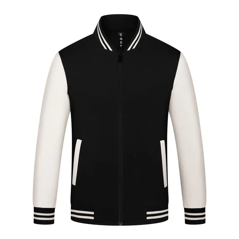 Unisex Varsity Team Baseball Jacket Men And Women Sports Zipper Bomber Coat Unisex Large Size 4XL Clothing