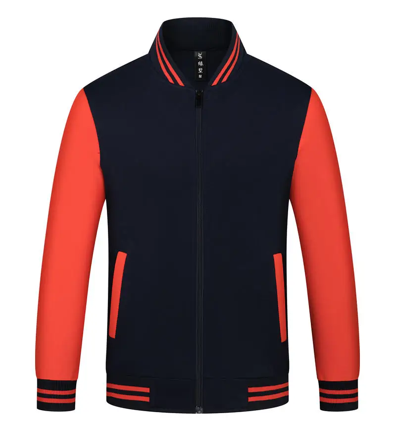 Unisex Varsity Team Baseball Jacket Men And Women Sports Zipper Bomber Coat Unisex Large Size 4XL Clothing