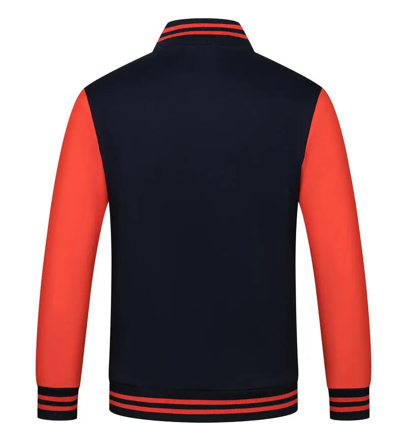 Unisex Varsity Team Baseball Jacket Men And Women Sports Zipper Bomber Coat Unisex Large Size 4XL Clothing