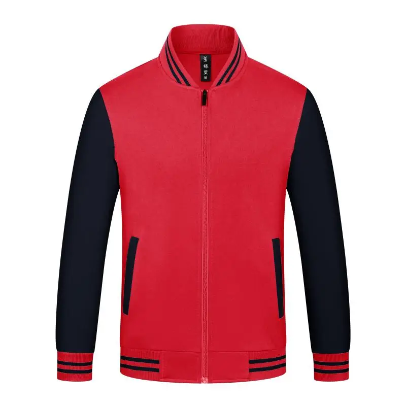 Unisex Varsity Team Baseball Jacket Men And Women Sports Zipper Bomber Coat Unisex Large Size 4XL Clothing