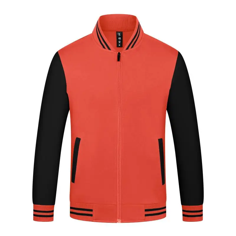 Unisex Varsity Team Baseball Jacket Men And Women Sports Zipper Bomber Coat Unisex Large Size 4XL Clothing