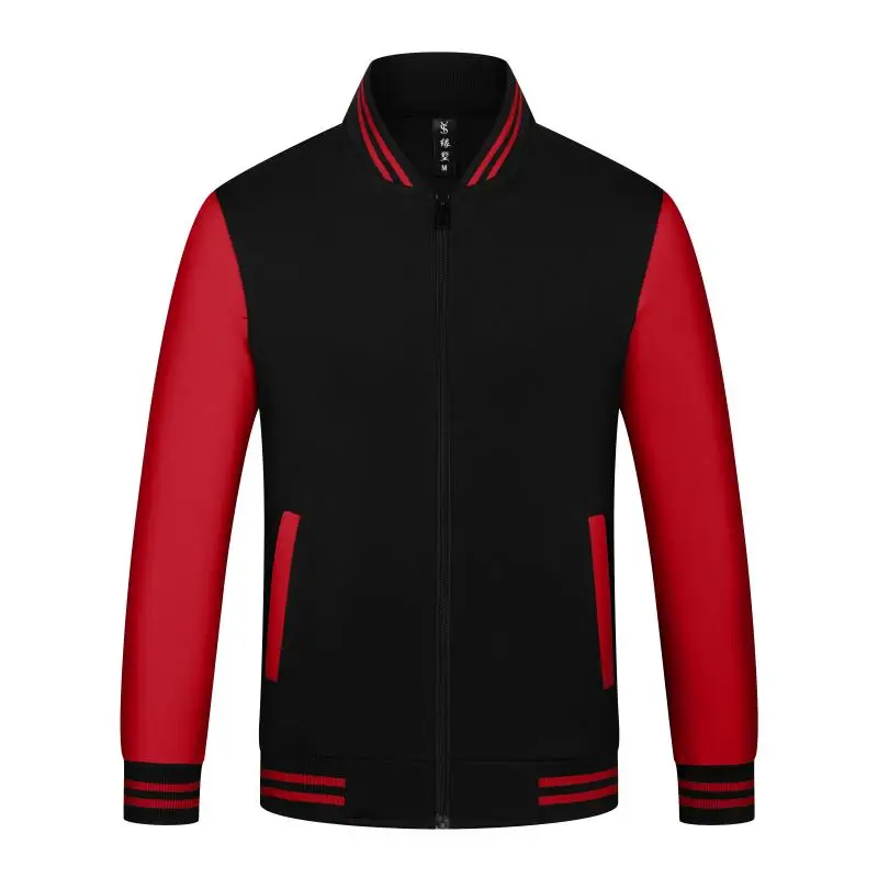 Unisex Varsity Team Baseball Jacket Men And Women Sports Zipper Bomber Coat Unisex Large Size 4XL Clothing