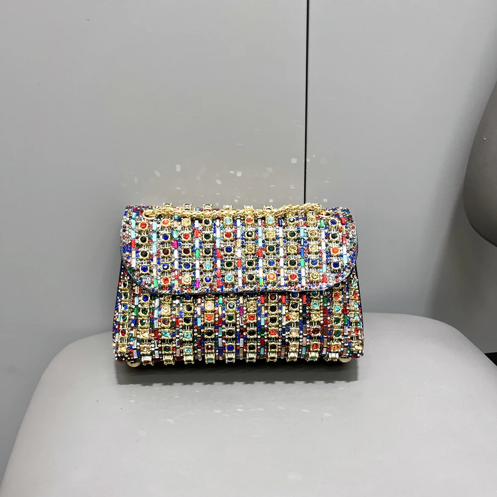 Rhinestones Evening clutch Bag Purses and handbag luxury Designer shoulder bag Shiny Crystal Clutch purse Woman's bag