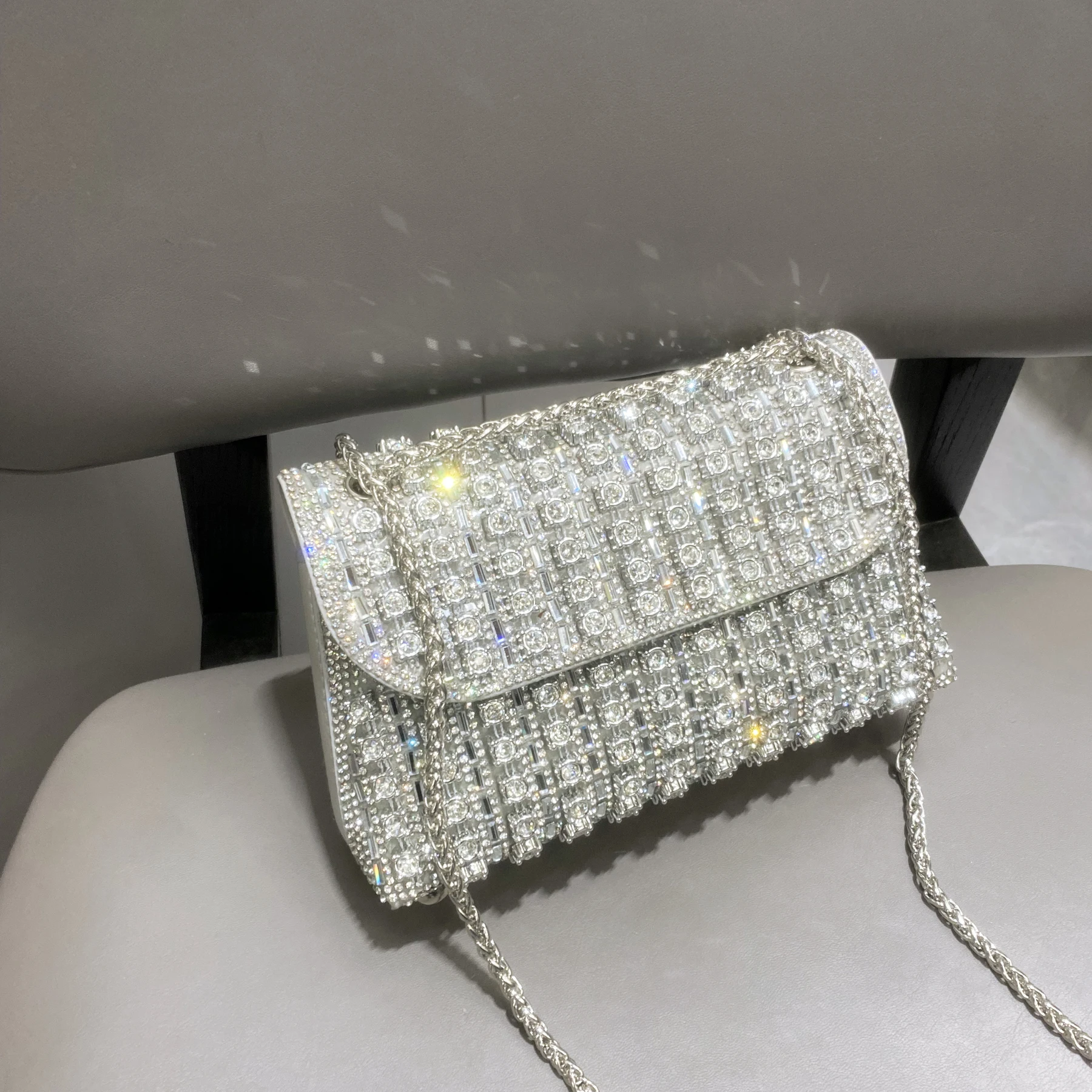 Rhinestones Evening clutch Bag Purses and handbag luxury Designer shoulder bag Shiny Crystal Clutch purse Woman's bag
