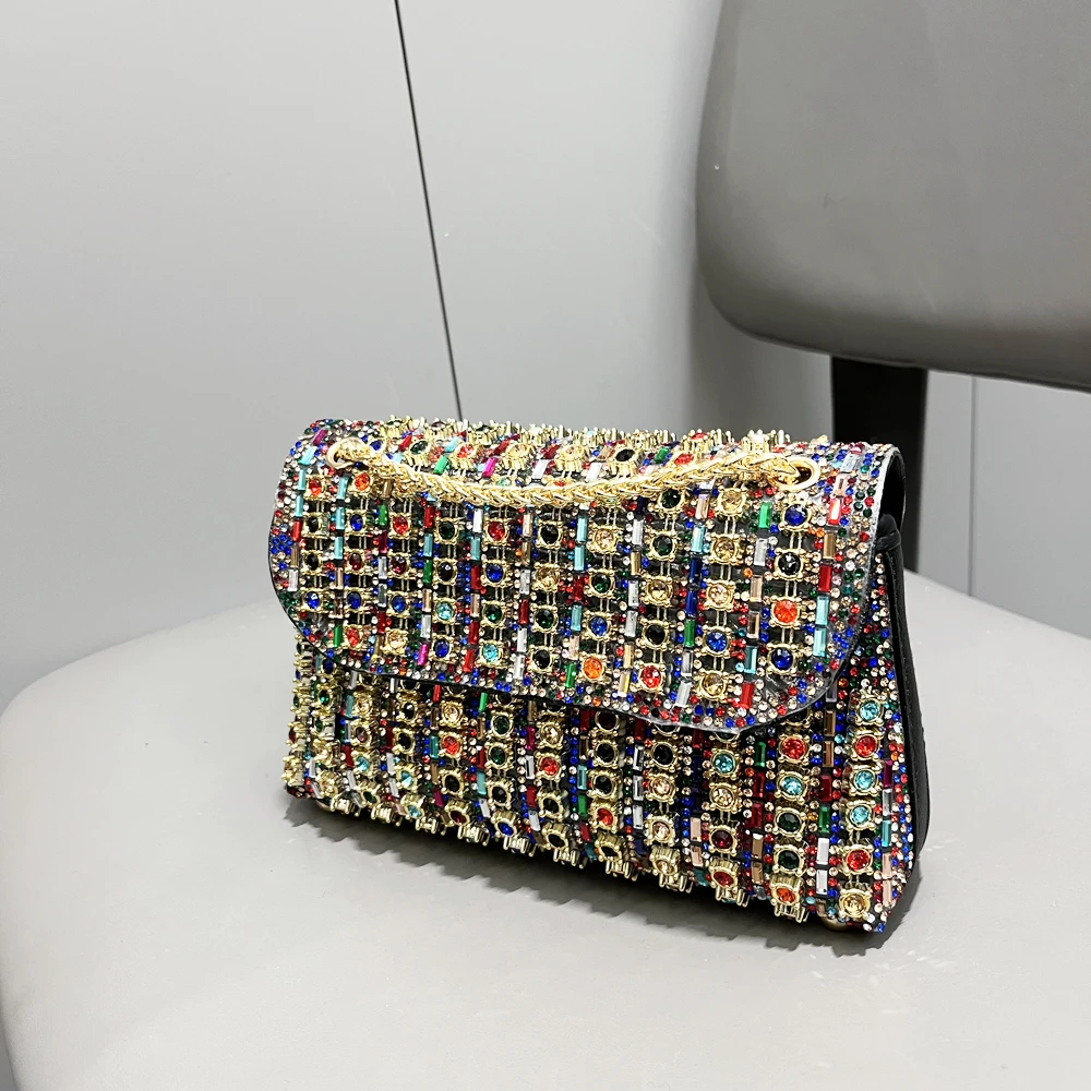 Rhinestones Evening clutch Bag Purses and handbag luxury Designer shoulder bag Shiny Crystal Clutch purse Woman's bag