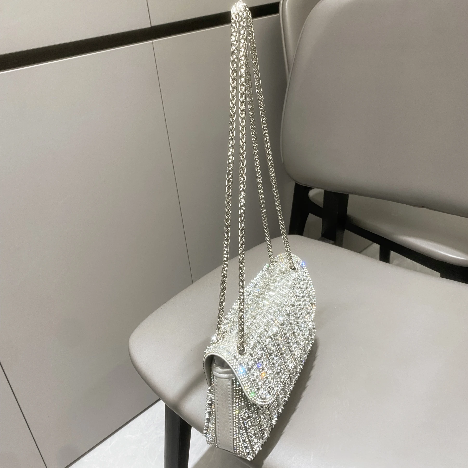 Rhinestones Evening clutch Bag Purses and handbag luxury Designer shoulder bag Shiny Crystal Clutch purse Woman's bag