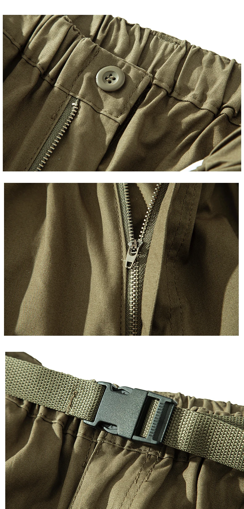 Men's Cargo Shorts Tactical Joggers Quick Dry Casual Relaxed Fit Straight Long Shorts High Quality Streetwear