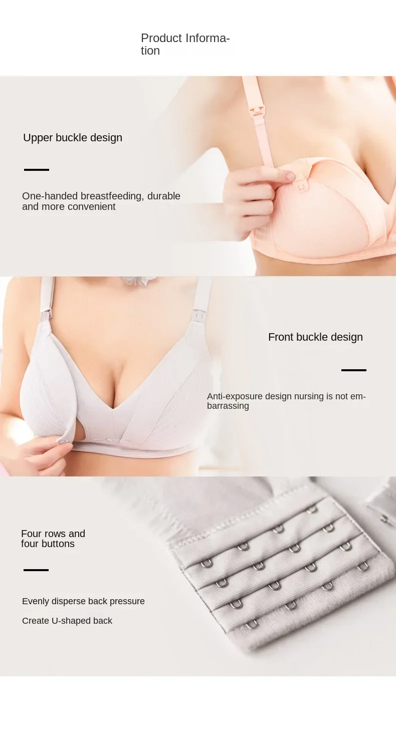 Maternity Nursing Bra Pregnant Women Mother Mama Open Breast Bra Cotton Wire Free Sleep Underwear Lactating Nursing Bralette