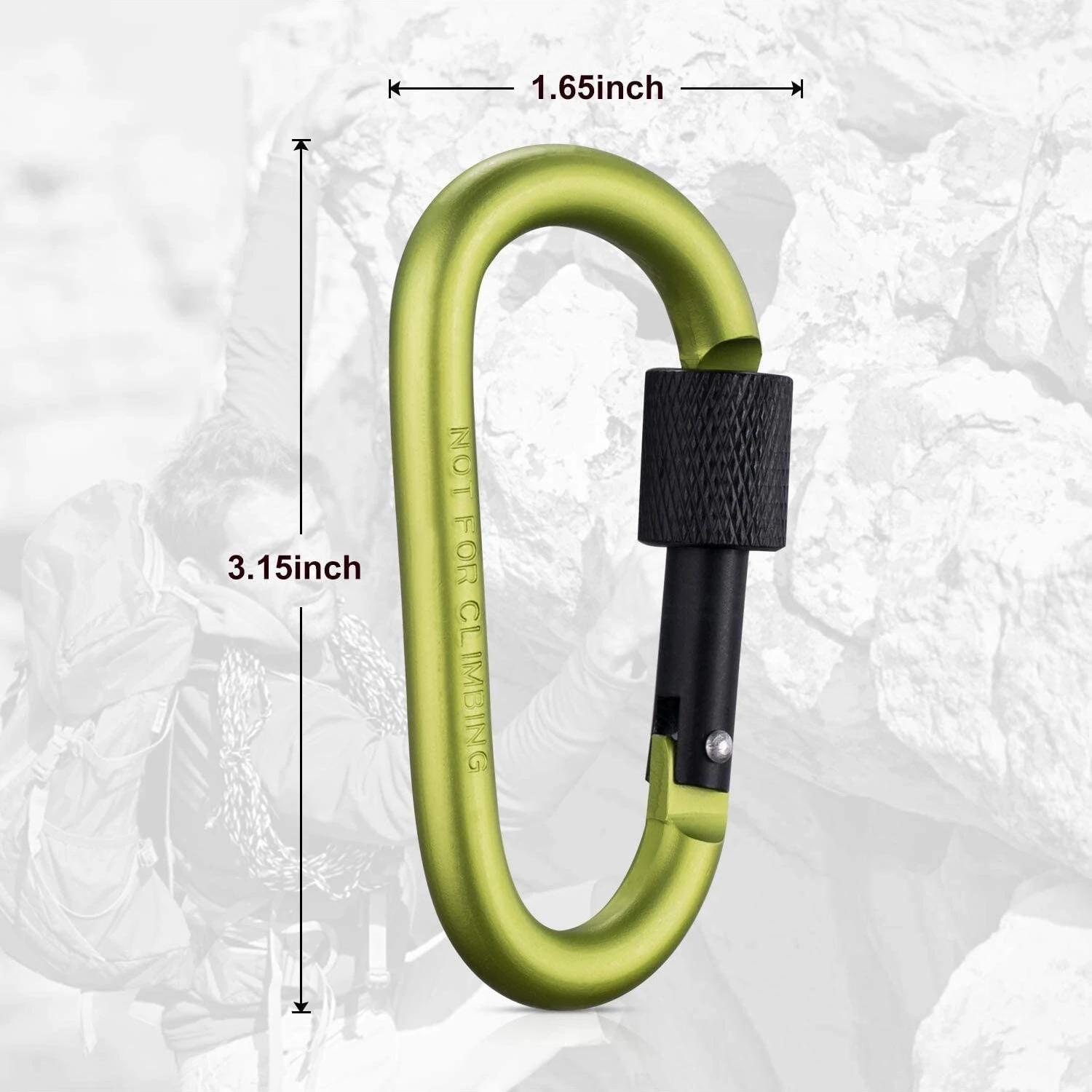 10PCS Tactical Carabiner Tourist Carabin Clip Keys Keychain Set Aluminum Alloy Camping Survival Buckle Multi Tool Key Holder
