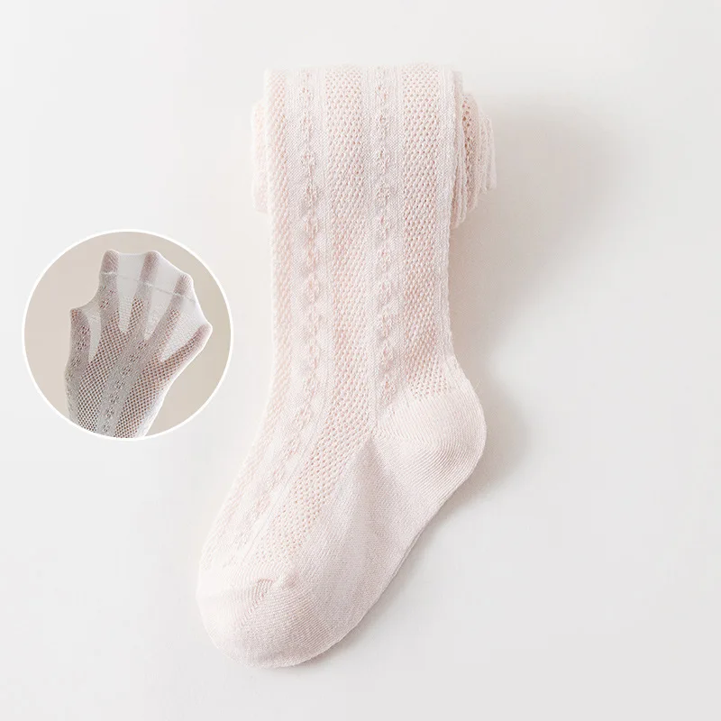 2026 Summer New Baby Pantyhose Newborn Infant leggings Girls Thin Mesh Tights Children Pants 0-8Y