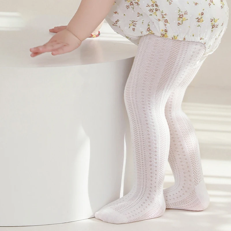 2026 Summer New Baby Pantyhose Newborn Infant leggings Girls Thin Mesh Tights Children Pants 0-8Y