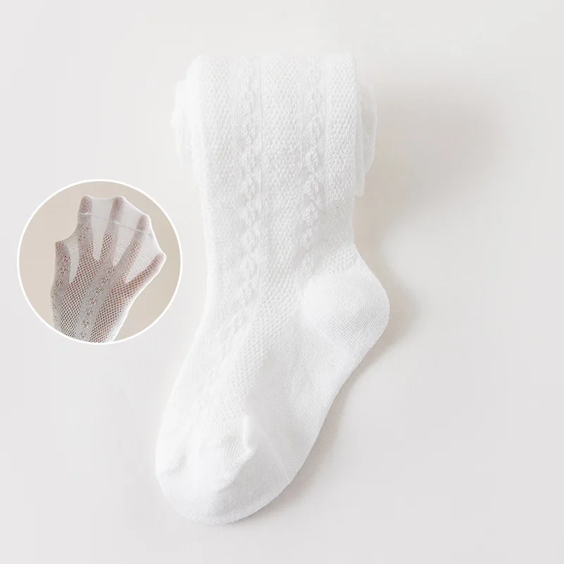 2026 Summer New Baby Pantyhose Newborn Infant leggings Girls Thin Mesh Tights Children Pants 0-8Y