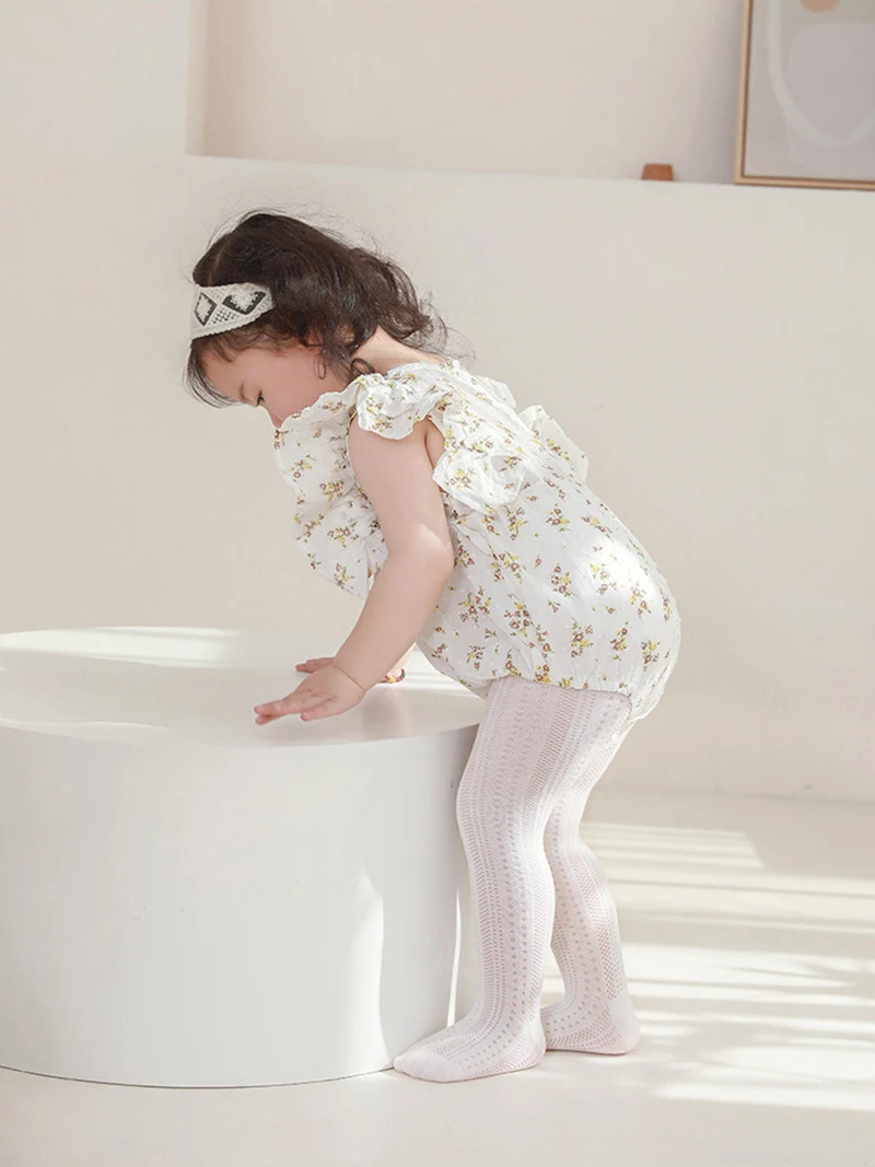 2026 Summer New Baby Pantyhose Newborn Infant leggings Girls Thin Mesh Tights Children Pants 0-8Y