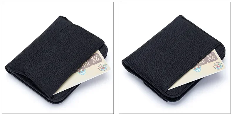 Genuine Leather Wallet Women's Purse 2026 New Folding Simple Small Money Ladies Bag Multi-functional Coin Bag Female Ultra New