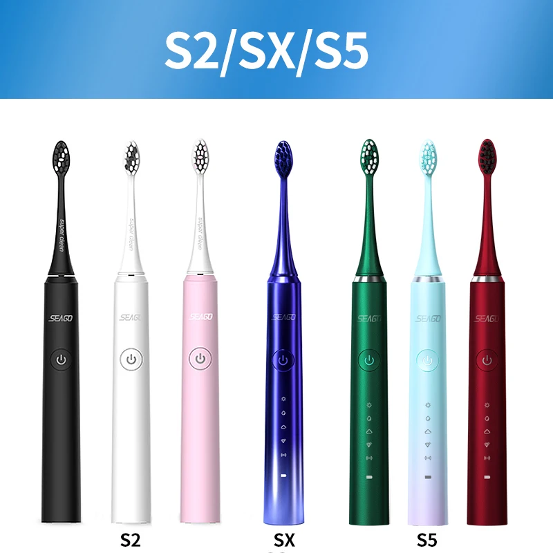 Seago Electric Toothbrush Replacement Heads for SEAGO S2/S5/SX/S10/SG972/SG2701/SG2752/SG2753 YUNCHI Y7 Mitimi S2 Brush Nozzle