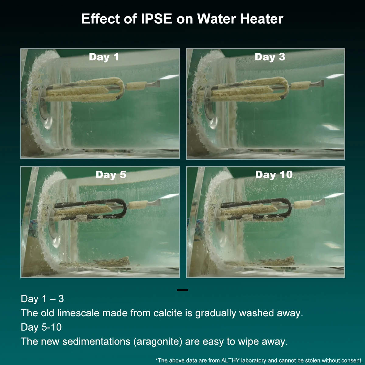 ALTHY IPSE Terminal Scale Inhibition Water Softener System Descaler Anti Limescale & Hard Water for Water Heater Shower Filter