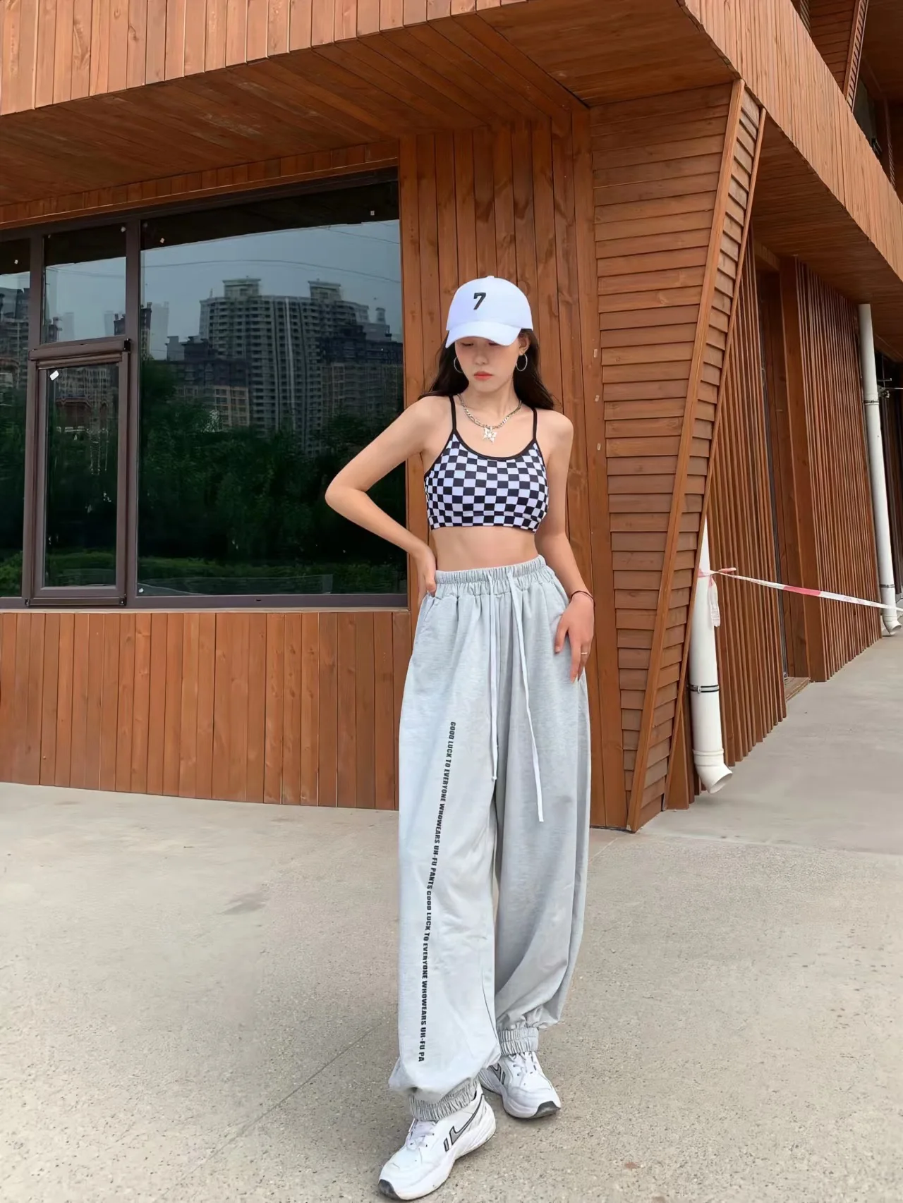 European American Style Women Pants High Waist Casual Drawstring Design Woman Trousers New Spring Summer 2024 Y2K Pants