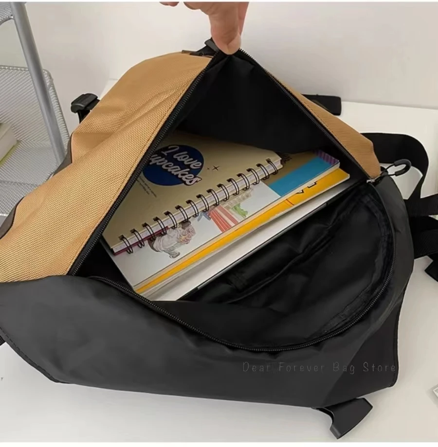 New Y2k Portable Light Nylon Crossbody Bag Trendy Rucksack Travel Shoulder Bag Casual knapsack Outdoor Sports Unisex Chest Packs