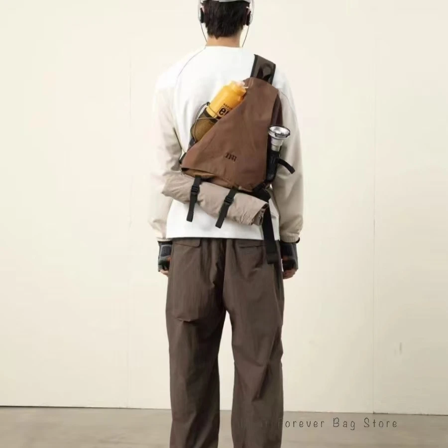 New Y2k Portable Light Nylon Crossbody Bag Trendy Rucksack Travel Shoulder Bag Casual knapsack Outdoor Sports Unisex Chest Packs