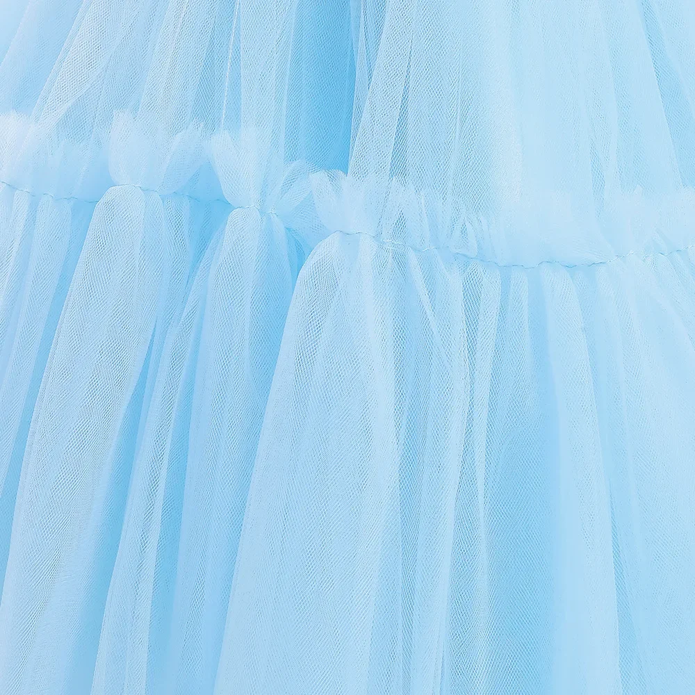 8 Colors Kid's Party Formal Evening Dresses Elegant Party Dresses For Girls Dresses With Trailing Detachable Princess Dress