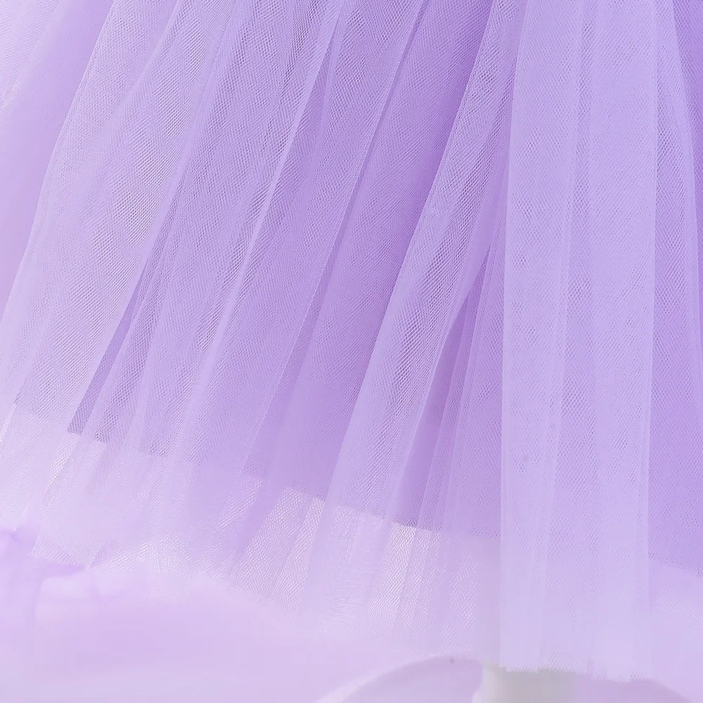 8 Colors Kid's Party Formal Evening Dresses Elegant Party Dresses For Girls Dresses With Trailing Detachable Princess Dress