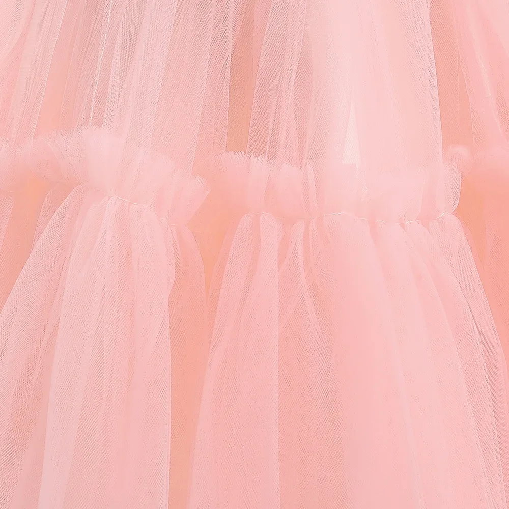 8 Colors Kid's Party Formal Evening Dresses Elegant Party Dresses For Girls Dresses With Trailing Detachable Princess Dress