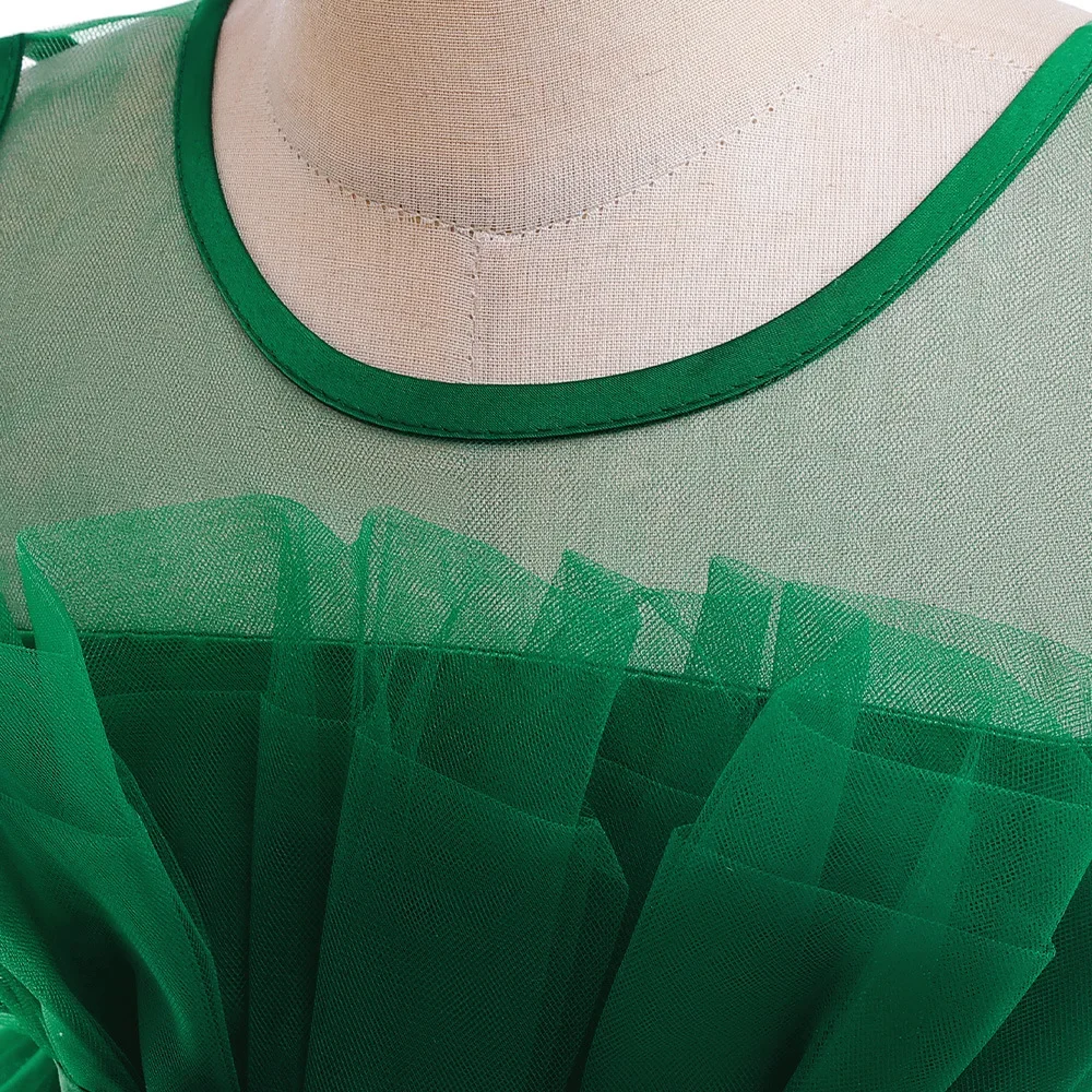 8 Colors Kid's Party Formal Evening Dresses Elegant Party Dresses For Girls Dresses With Trailing Detachable Princess Dress