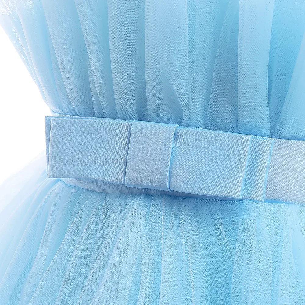 8 Colors Kid's Party Formal Evening Dresses Elegant Party Dresses For Girls Dresses With Trailing Detachable Princess Dress
