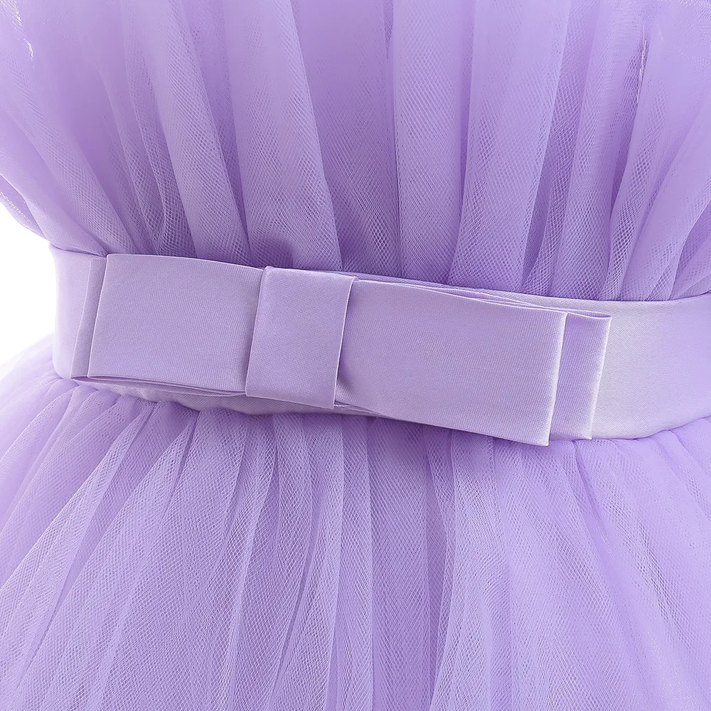 8 Colors Kid's Party Formal Evening Dresses Elegant Party Dresses For Girls Dresses With Trailing Detachable Princess Dress