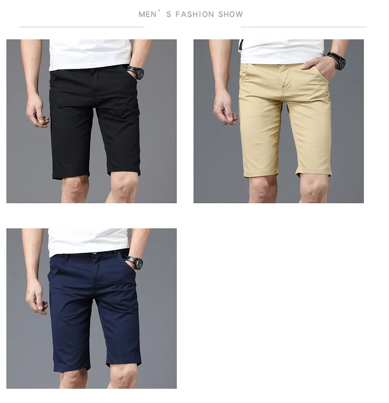 2024 Summer Thin Casual Shorts Men's Casual Big Pocket Pants Fashion Straight Slim Male Knee Length Straight Beach Shorts