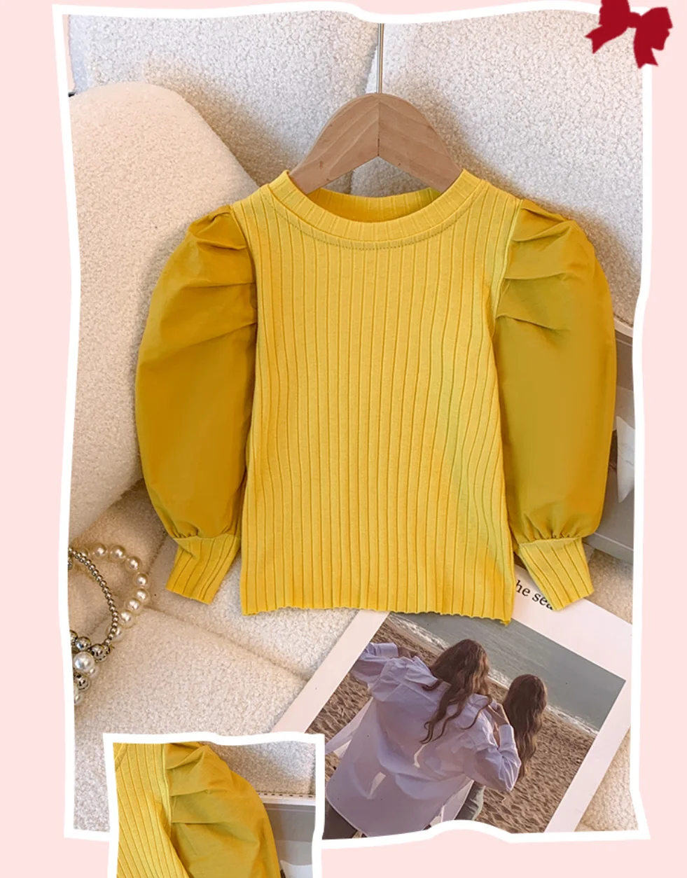 Girls White Long Sleeve T-shirt Shirt Princess Shirt for Tddler Girl Sweet Pullover Casual Shirt Children Tops Pullover