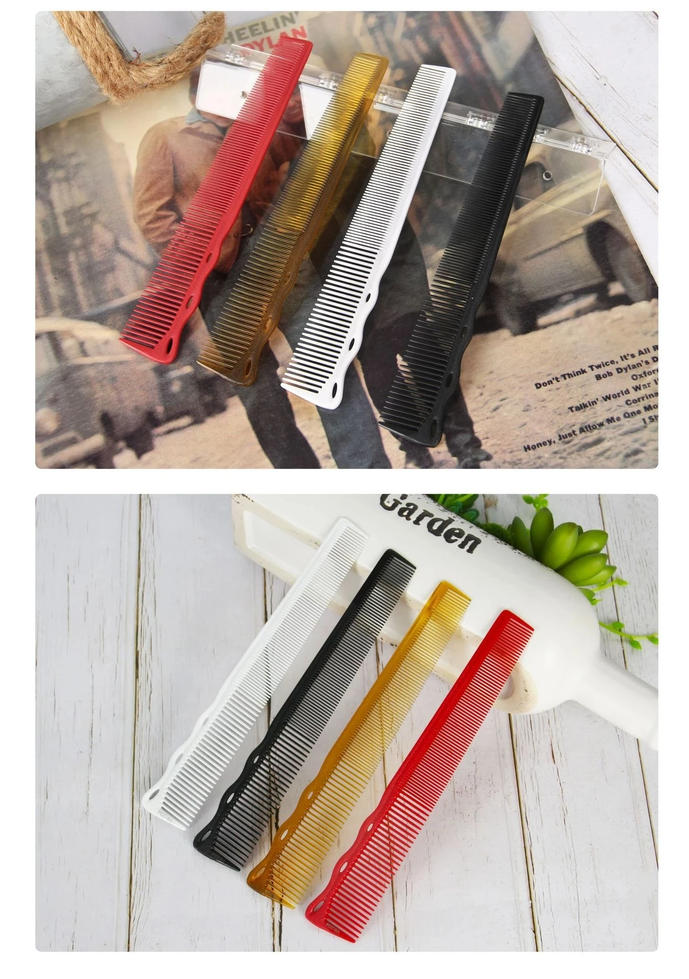 Haircut Comb Barber Shop Hair Trimming Combs Hair Salon Hairdressing Hair Cutting Brush Professional Styling Tools Y0117