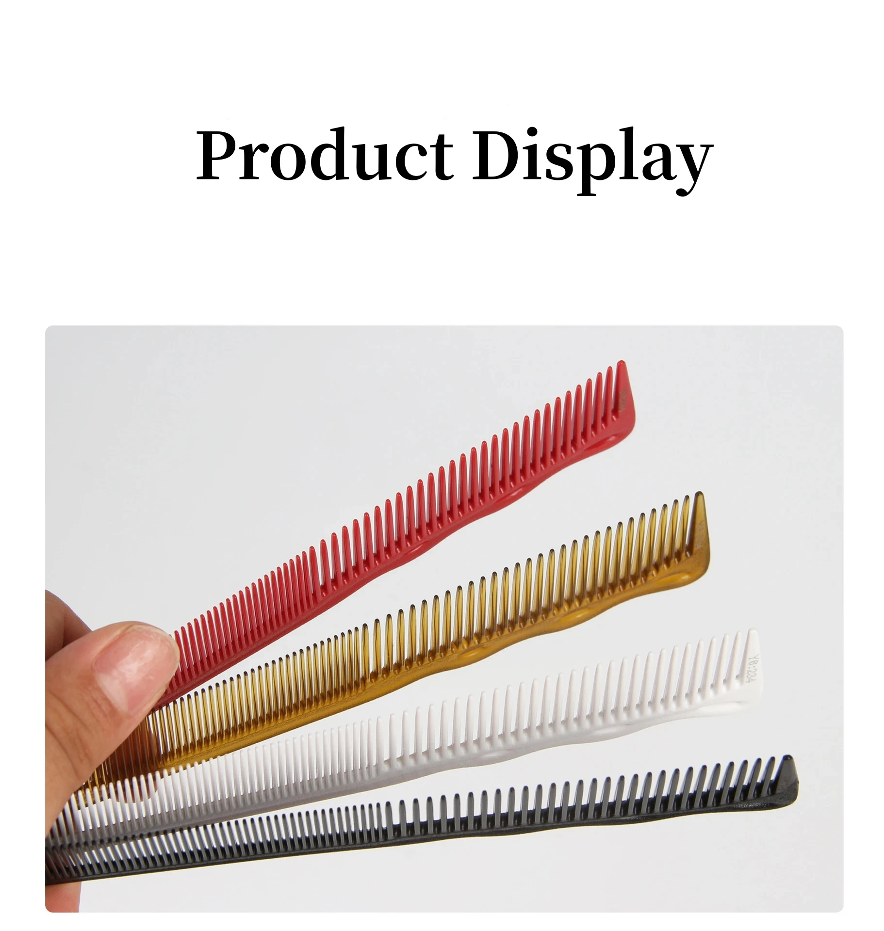 Haircut Comb Barber Shop Hair Trimming Combs Hair Salon Hairdressing Hair Cutting Brush Professional Styling Tools Y0117